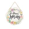 Vrolijk Pasen Lente Houten Hangdecoratie Boerderij Rustiek Feest Paasfeest Voordeur Wandhanger Bord Hanger Ornament Hanger