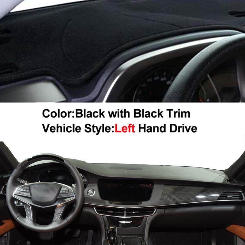 Auto Car Dashboard Cover DashMat Carpet Cape For Cadillac CT6 2016 2017 2018 2019 2020 2026 Center Console Protector Sun-Shade