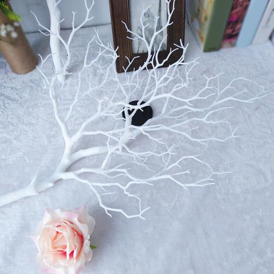 Artificial Coral Branch 16.5" Simulation Sea Coral Branch Faux Aquarium Ornament for Fish Tank Landscape Wedding Home Decor