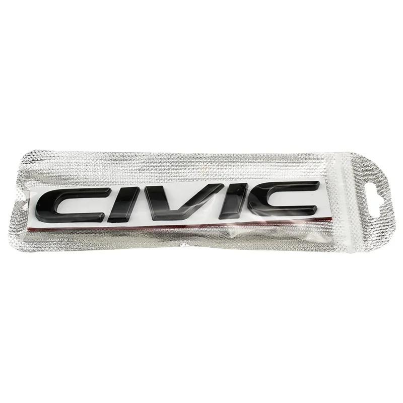 Honda Civic 3D Metal Car Stickers Side Fender Badge Rear Trunk Emblem Decal Styling Logo 10th 11th 8th 2025 2023 Accessories