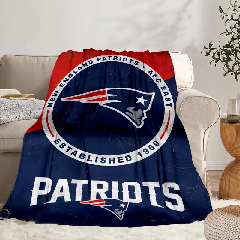 Abbigliamento New England Patriots Coperta Portatile/Coperta Morbida Coperta per Letto Adatta per Viaggi Campeggio Soggiorni Uffici Divani Regali per Fan