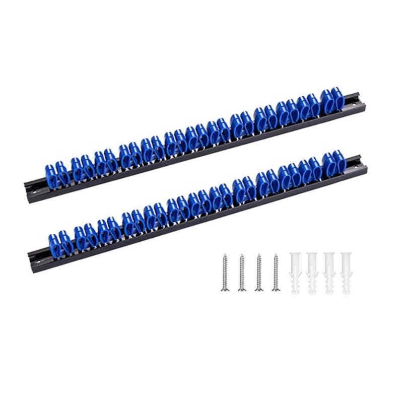 Convenient Repair Tool Display Shelf Practical Screwdriver Wrench Display Organizer Rail Rack for Garage Workshops