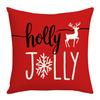 Modern Simple Linen Cute Elk Snowman Pillowcase Christmas Home Living Room Office Atmosphere Cushion