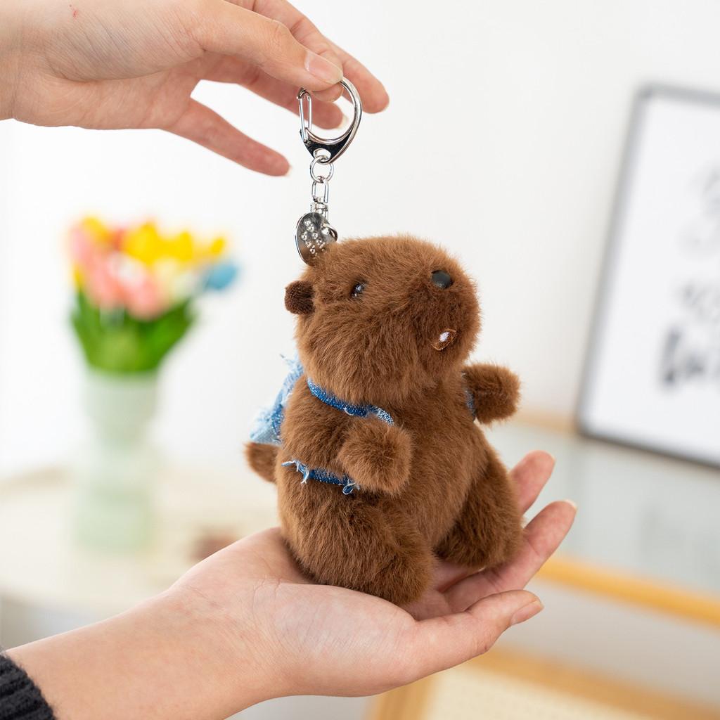 Murmeltier Plüsch Schlüsselanhänger Mit Geräusch Für Rucksack Dekoration Und Geschenke