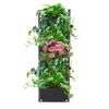 6 Pockets Vertical Plant Grow Bags Container Wall Hanging Planter for Outdoor GardenBlack