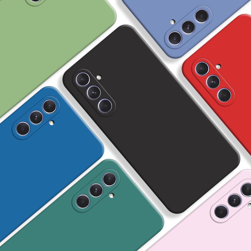 For Samsung Galaxy A35 5G Case Samsung A35 A55 A25 A15 A05 A05s A14 A54 Cover Original Liquid Silicone Rubber Shockproof Bumper
