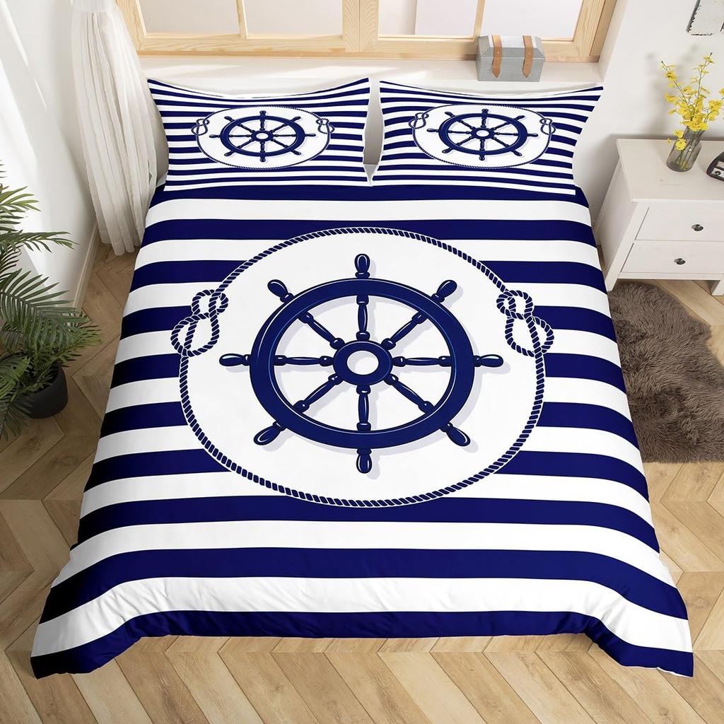 Steering Wheel Duvet Cover For Adults Queen Quilt Covers Lightweight Down Bedroom Decor 2 Pillowcases 1 Duvet Cover No Comforter