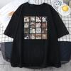 European and American Cat Puzzle Creative Printing Men's and Women's T-shirts Beach Breathable Funny Large Size Casual Short-sleeved Tops