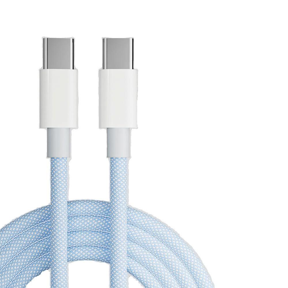 Compatible with Apple and Android Data Cables, PD Fast Charging Dual-TYPEC, Huawei and Xiaomi Super Fast Charging Braided Cable 66W