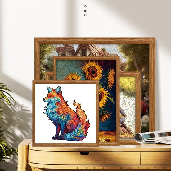 Wooden Puzzle 3D Animal Shape Wooden Jigsaw Puzzles Precision Cut Parts Unique Shape Bright Color Parent-Child Interaction Puzzles Adult Puzzle Toy