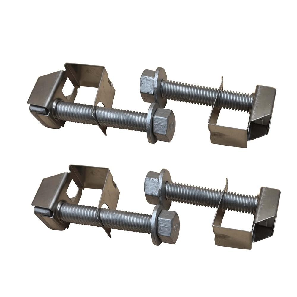4 st Avgasgrenrörsbultar U-muttrar Kit 03442 För Dodge Ram 1500 Jeep Chrysler
