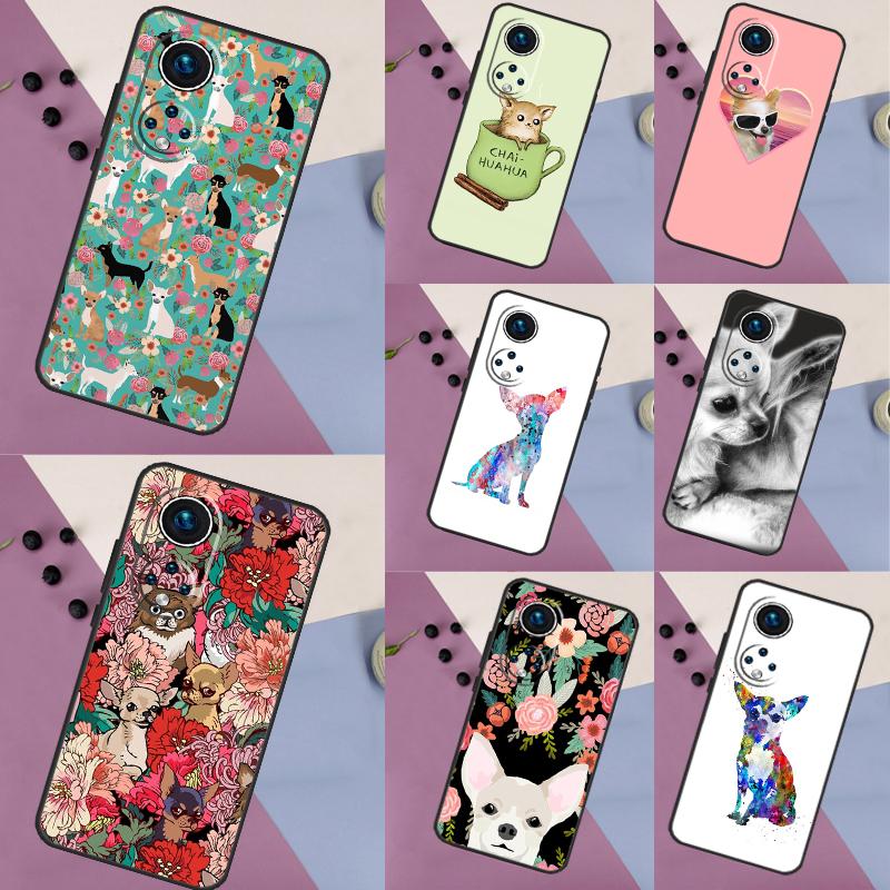 Chihuahua Face Floral Dog Case For Honor 90 70 50 Lite Magic 5 Pro Cover For Honor X8 X9 X7 X8a X9a X7a X6a X9b 9X 8X