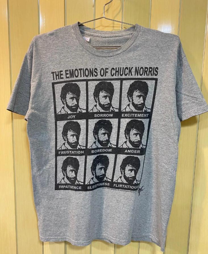 RIP Vintage The Emotions of Chuck Norris 2008 T Shirt All Size Unisex T-Shirt
