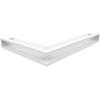 Kryt ventilace LUFT roh pravý 54,7x76,6x9 bílý Slim