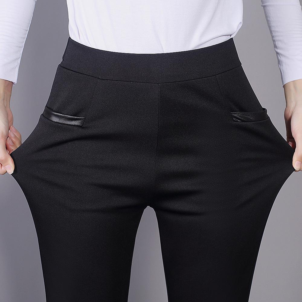 Women's Summer Pants Women's High-waisted Small Legs Cropped Pants Pencil Pants