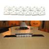 12Pcs Plastic Guitar String Ties Bridge Beads 3 Hole Guitar String Bridge Beads String Fasteners for Classical Guitars