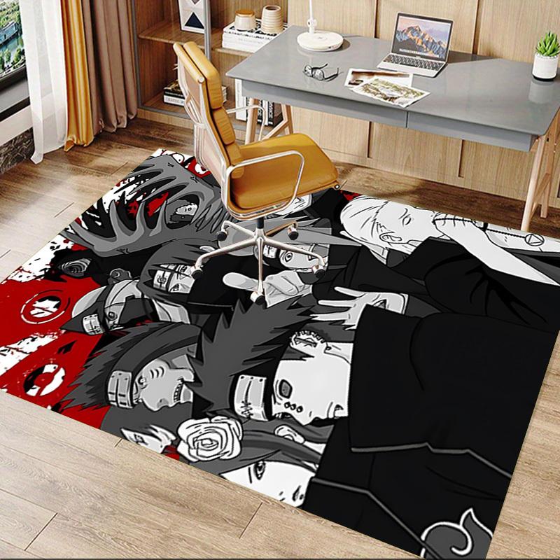 1 szt. Naruto Sasuke Bardzo Duży Antypoślizgowy Dywanik Podłogowy, Biuro, Rodzina, Sypialnia, Studio Duży Dywanik Powierzchniowy Dywany Wewnętrzne