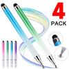 4/1 Pcs Universal 2 In 1 Stylus Pen for Smart Phone Tablet Drawing Capacitive Pencil Android Screen Touch Pen For iPhone Samsung