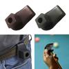 Portable Leather Chalk Bag Chalk Clip Pool Cue Chalk Holder with Magnetic Belt Clip Snooker Tool Accessory Enduring