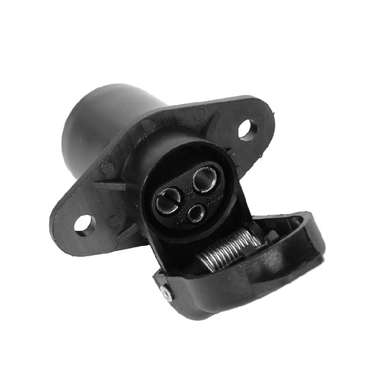 Easy To Install 3 Core Trailer Plug Connector With Sturdy ABS Construction For Caravans Motorhome Wiring Long Lasting Use