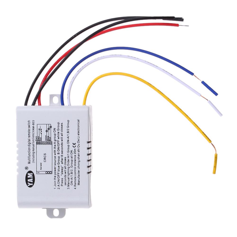 1/2/3 Ways ON/OFF 220V Wireless Remote Control Switch Digital Remote Control Switch Multifunction for LED Light Lamp Gadgets