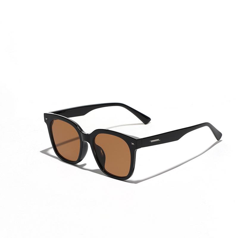Square Large Frame Hip-Hop Rivet Glasses Frame Sunglasses Men, Popular Sunglasses Women