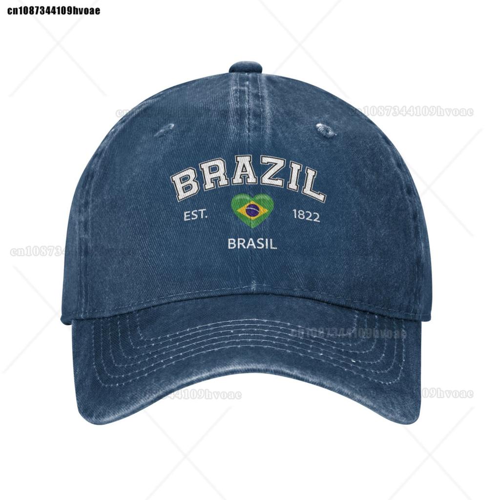 Fashion Flag Hats Brazil EST.1922 Baseball Cap Unisex Adjustable Summer Sport Caps Brasil Sandwich Caps Snapback Golf Hat