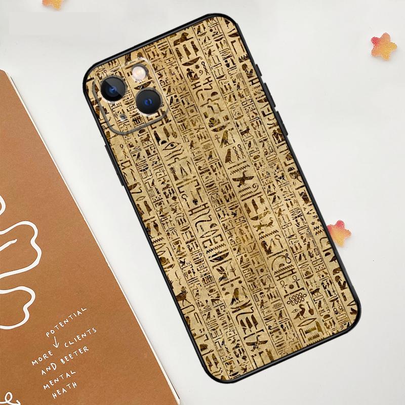 Egypt Pharaoh Mural Case For Apple iPhone 15 16 14 13 12 11 Pro Max Mini XR 15 16 Plus 16e Protective Cover