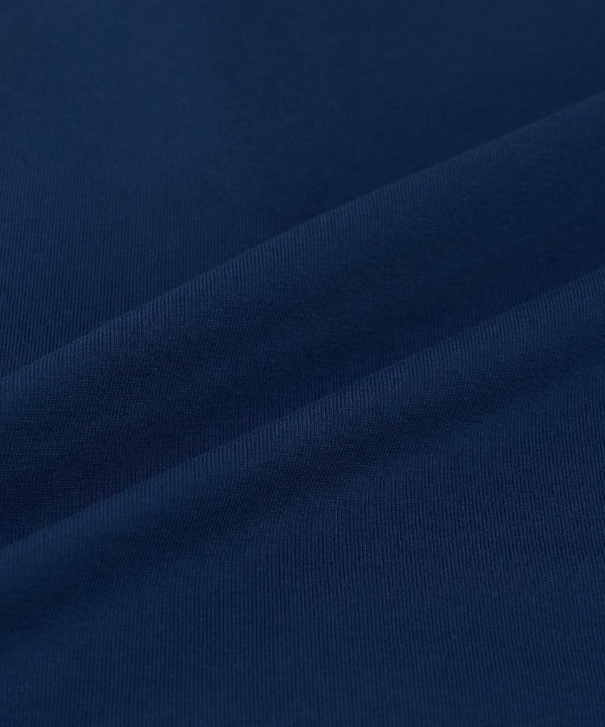 Emelbi Letter Graphic Regular Fit Ringer T-Shirt Bos (D.Navy) (A Type)