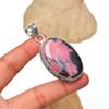 Rhodonite Gemstone Pendant: 925 Sterling Silver Handmade Pendant Necklace Jewelry