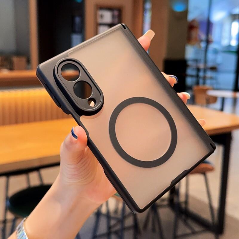 Luxury Matte Skin Feel Hinge Protection for Magsafe Case for Samsung Galaxy Z Fold 8 Wide 7 6 5 Fold8 Ultra Shockproof Cover