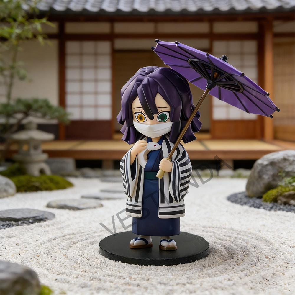 1/12PCS Ghost Slayer Blade Plum Rain Series Blind Box PVC Cute Humanoid Doll Anime Peripheral Collection Model Blind Box Gifts