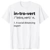 Humor Quotes Fitness Neutral Round Neck High Quality Tshirt Humor Introvert Joke Introvert Cotton Tshirt Genderless Top
