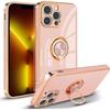 Protective Case - E.F.CONNECTION - for iPhone 13 Pro - Flexible - Gold Edge - Shockproof - Scratch-Resistant