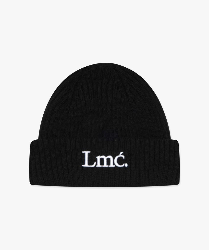 LMC Serif Name Knit Beanie Black