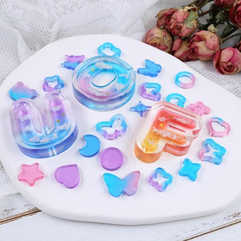 Quicksand Shaker Filler Heart Epoxy Resin Mold Silicone Mould DIY Resin Filling