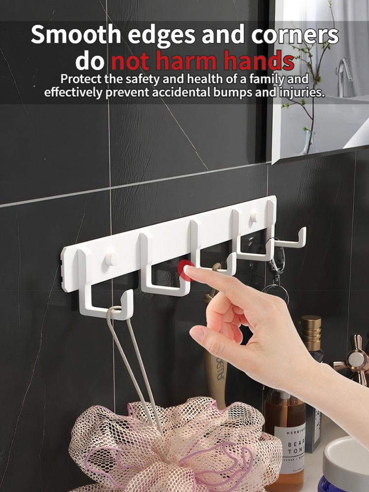 No Drill Door Behind Hook Storage Wall Hanging Clothes Hanger Coat Hooks Hanger Bedroom Organizer Storage Kitchen Hook
