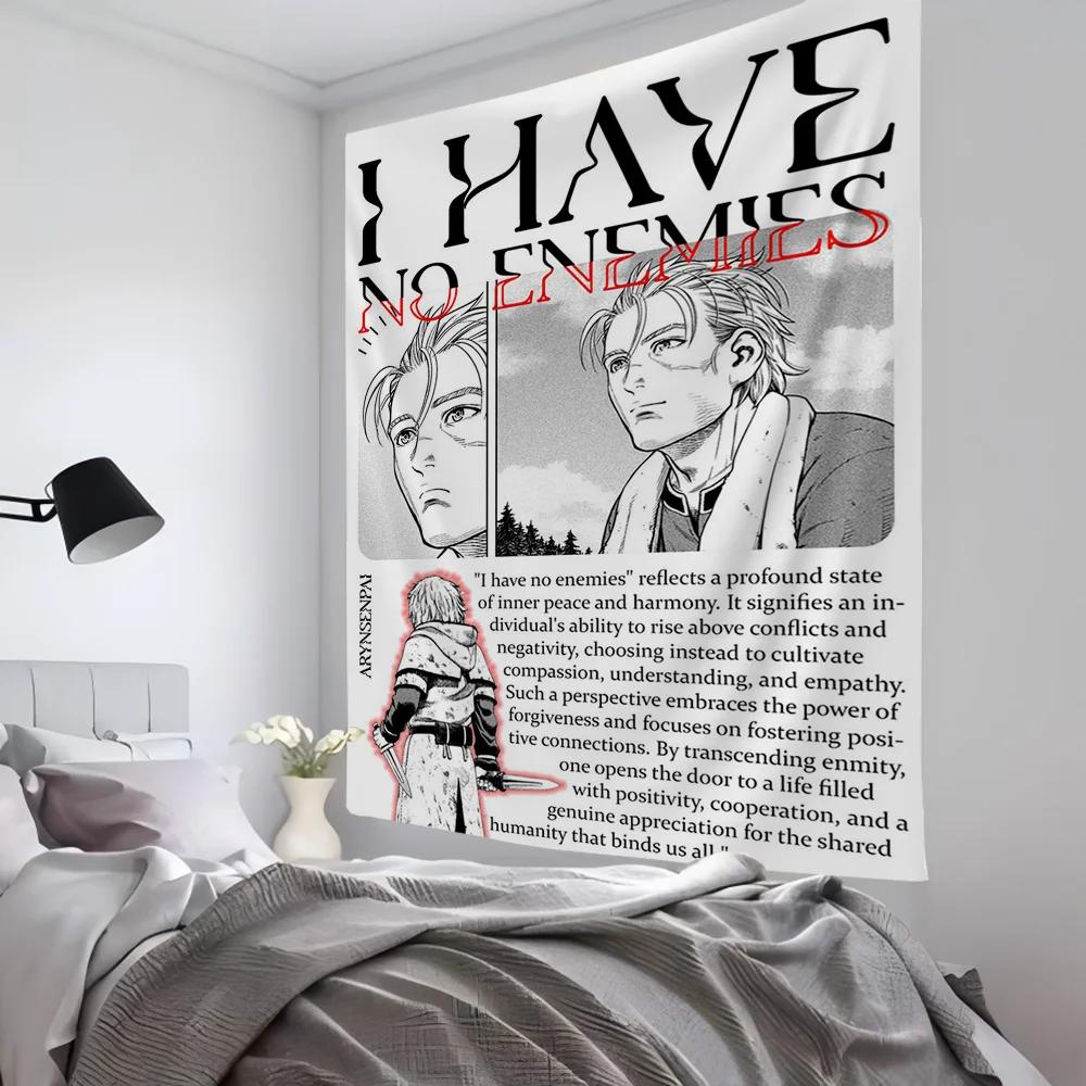 Anime Comics Tapestry Room Decor VVinland Sagas Wall Cloth Party Hanging Background Room Decor Baby Room