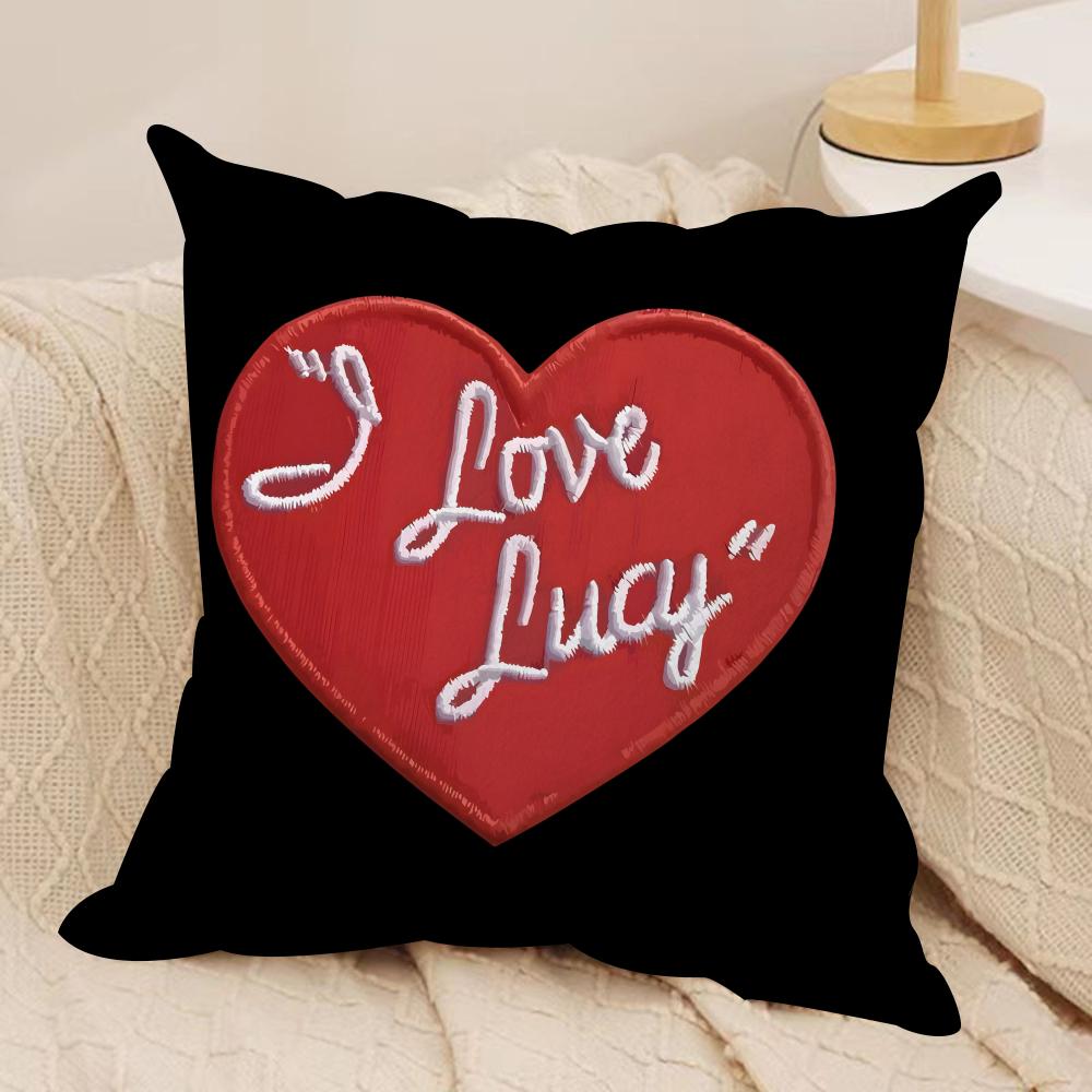 Cool Skull Heart Cushion Cover Silky Short Plush Double-Sided Printed Pillow Case For Sofa All Seasons Home Decor Gift