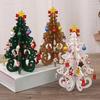 1 Pcs Decorations Creative Wooden Christmas Tree Ornament Home Desktop Party Decor New Year Kids Gifts