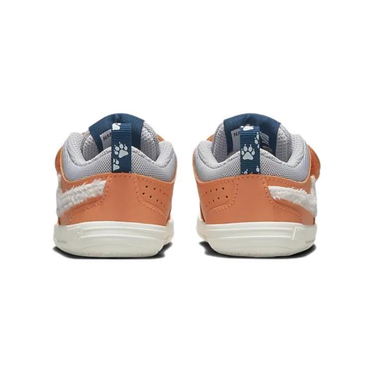 Nike Pico 5 Lil Cow Leather Abrasion Resistant Abrasion Resistant Low Top Sports Casual Shoes White Orange DQ8371-800