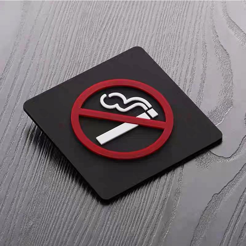 10x10cm WIFI Sign No Smoking CCTV SYSTEM Sign Acrylic Sign Board