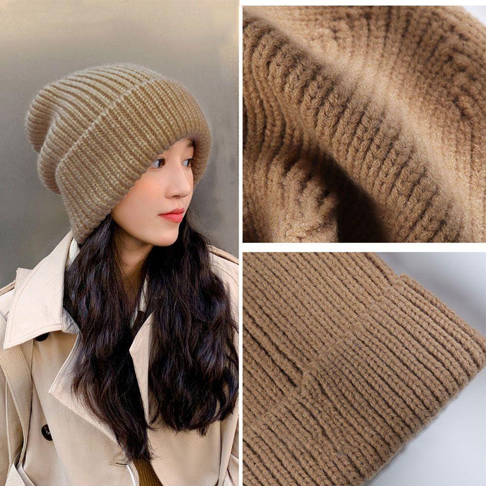 New Multi Colors Knitted Beanies Solid Cute Woman/Men Female Beanie Caps Warmer Bonnet Outdoor