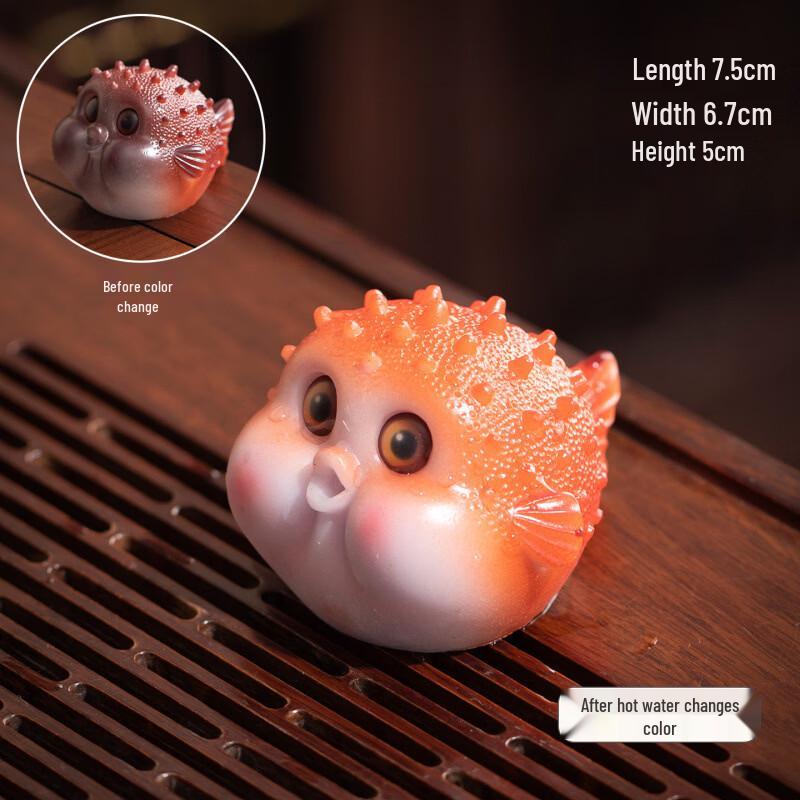 Cute Bubble Fish Color-Changing Tea Pet Set