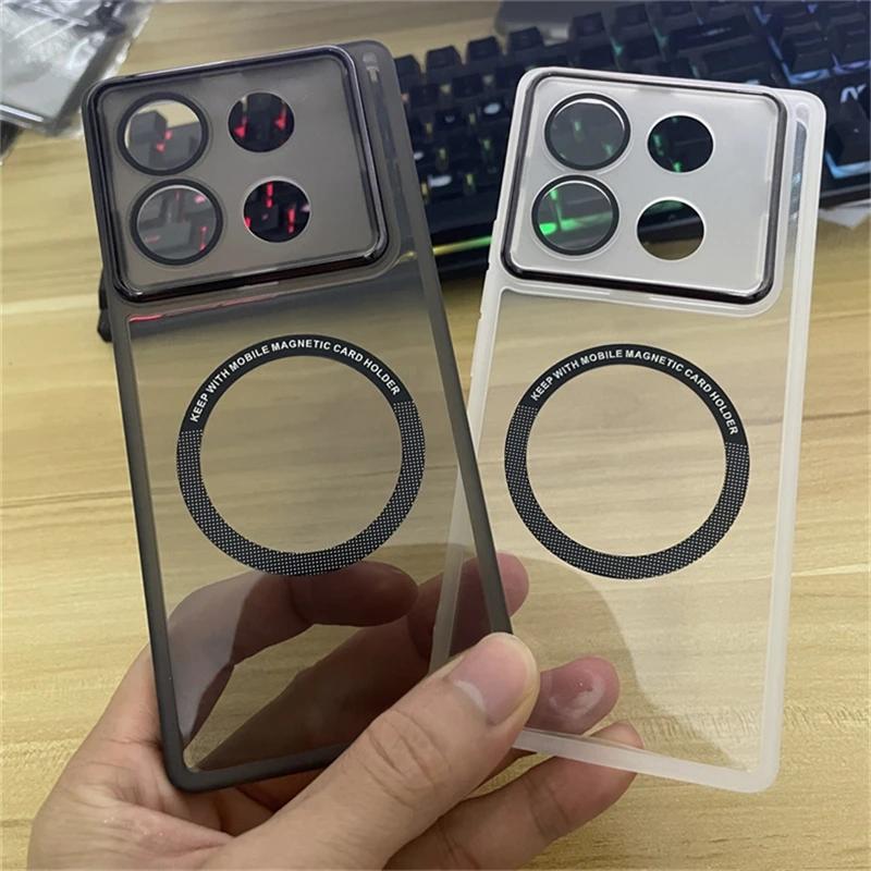 Magnetic Case For Infinix GT 20 Pro Case Soft Silicone Clear MagSafe Cover For Infinix GT20 Pro Camera Protection Shell Bumper