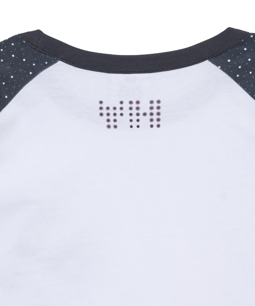 YOUHEE Star Raglan Long Sleeve_Black