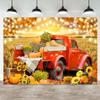 Autumn Fall Pumpkin Truck Tapestry Rustic Harvest Wall Decor Farmhouse Thanksgiving Seasonal Art Print Decoration