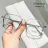 Style Square Oversized Transparent Glasses Nearsighted Glasses Eyewear Myopia Glasses for Women