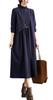 JIYUTOR Turtleneck Long Loose Solid Plus Long Dress for and Winter Women's Dress, Sleeve, Knee-Length, Fit, Color, Simple, Sizes, Slimming, Spring,