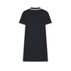Fila Modern Heritage Fashion Casual Simple Solid Color Polo Short Sleeve Dress Women Dresses Legendary-Blue F11W421311FNV